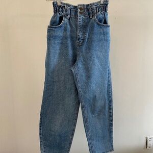 Oak + Fort Elastic Waist Cropped Jeans